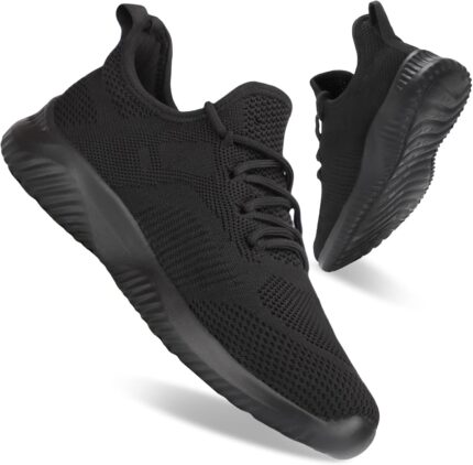 Mens Slip On Sneakers Non Slip Work Shoes Lightweight Mesh for Casual Tennis Running Walking Shoes